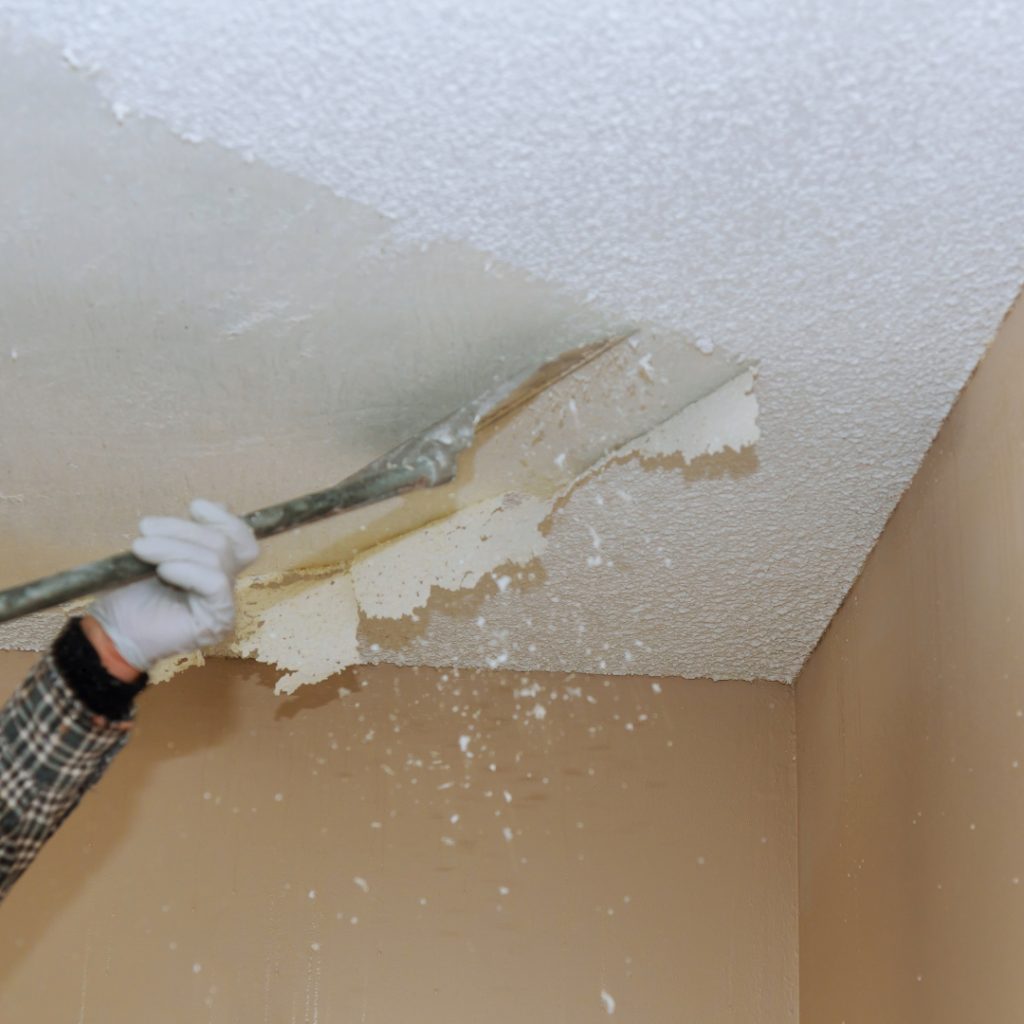 popcorn ceiling repairs removal