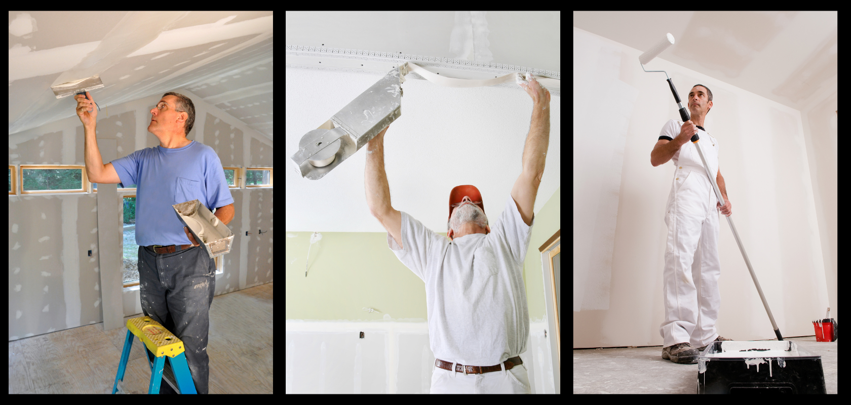 drywall ceiling repair process 